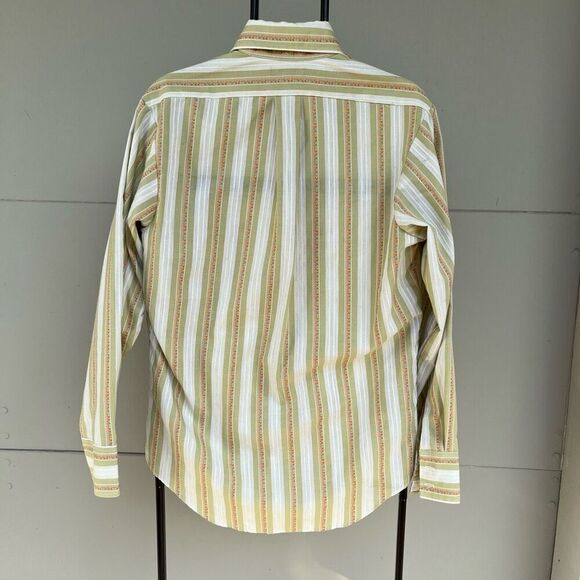 Vintage 70s Towncraft Striped Tapered Penn Prest Shirt M, JC Penney, Button-Up - Picture 7 of 10